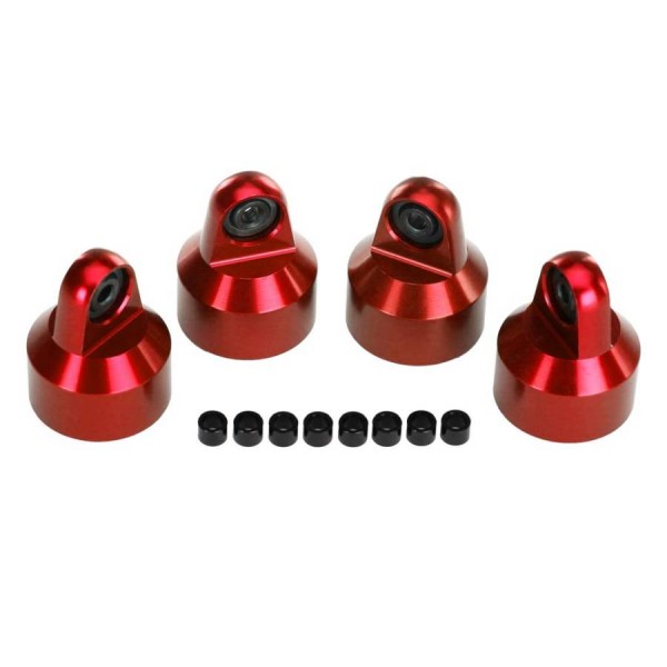 Traxxas X-Maxx Shock Caps Aluminum Red-Anodized (8)