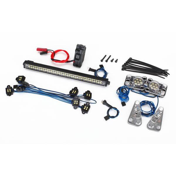 LED light set, complete (contains rock light kit, LED lightbar (Rigid