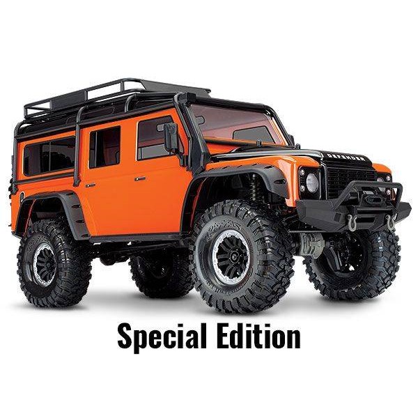 Traxxas TRX-4 Scale and Trail 1/10 4WD Crawler with Land Rover Body, Orange