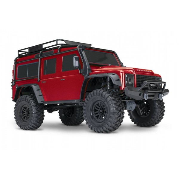 Traxxas TRX-4 Scale and Trail 1/10 4WD Crawler with Land Rover Body, Red