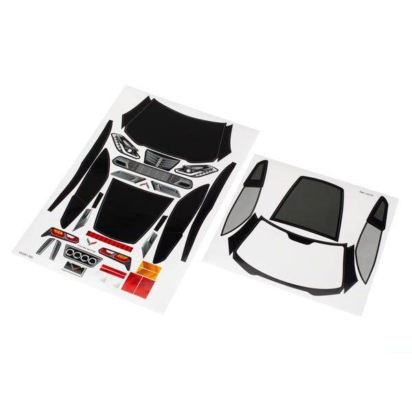 Traxxas Decal sheets for Corvette Z06