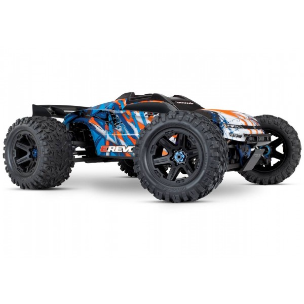 Traxxas E-Revo VXL Brushless 1/10 4WD Monster Truck with TQi Link and TSM, Orange