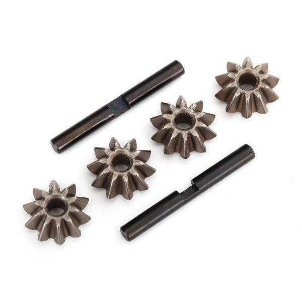 Gear set, differential (spider gears (4), spider gear shaft (2))
