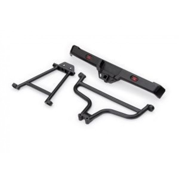 Traxxas Bumper, rear/ bumper mounts, rear (upper & lower) (fits Ford Raptor R)