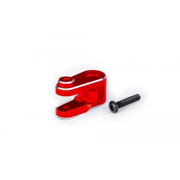 Traxxas 6061-T6 Anodized Aluminum Steering Servo Horn / 3x15mm BCS (with Threadlock), Red