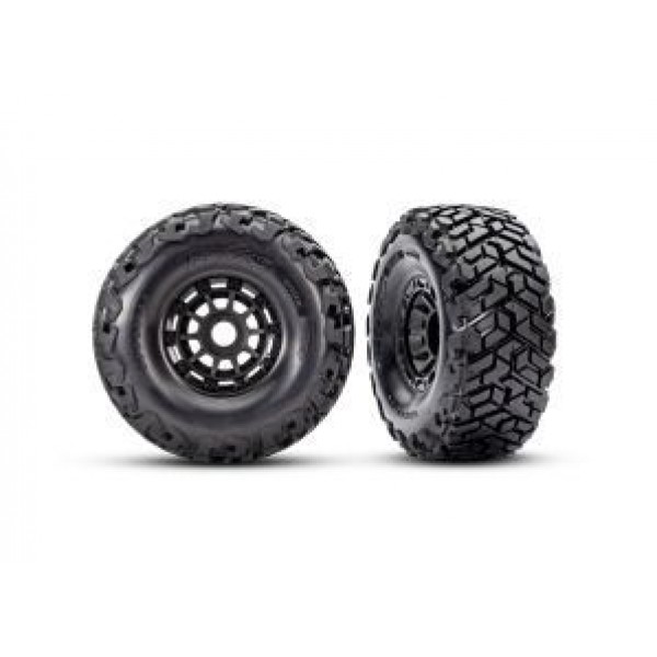 Traxxas T&W BLK WHL MAXX SC TIRES (L&R)