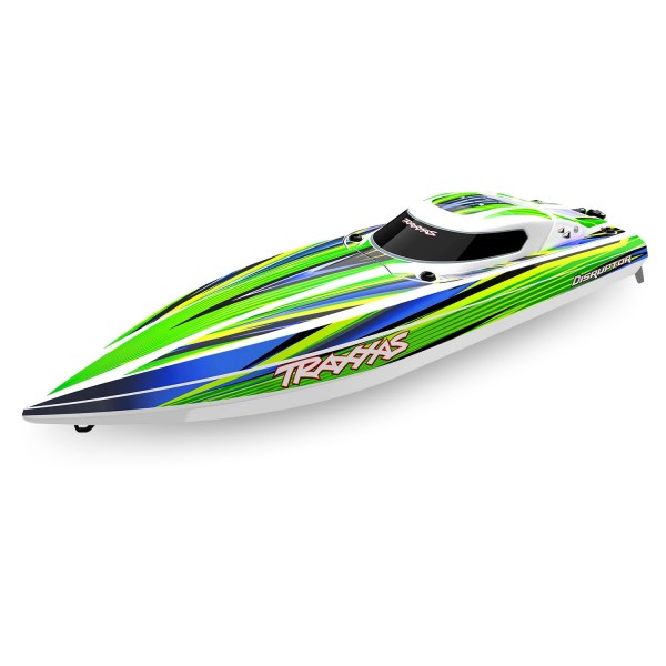 Traxxas Disruptor High Performance 4-Speed Race Boat, Green