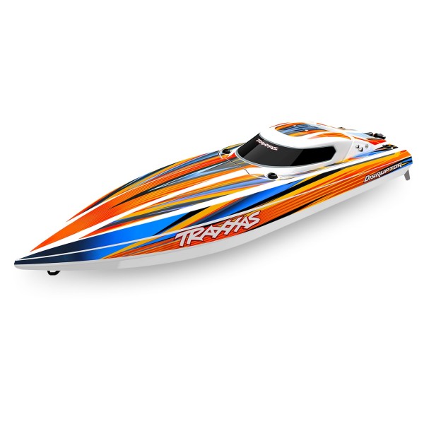 Traxxas Disruptor High Performance 4-Speed Race Boat, Orange
