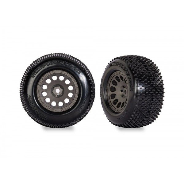 Traxxas Gray Mini XRT Wheels w/ Response Pro Tires (2)
