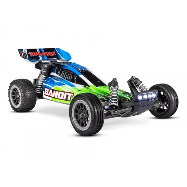 Traxxas Bandit 1/10 2WD Waterproof Buggy with LED Lights, Green