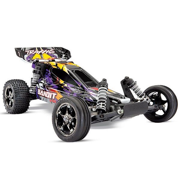 Traxxas Bandit VXL 1/10 Off-Road Buggy RTR with TQi 2.4GHz Radio and TSM, Purple