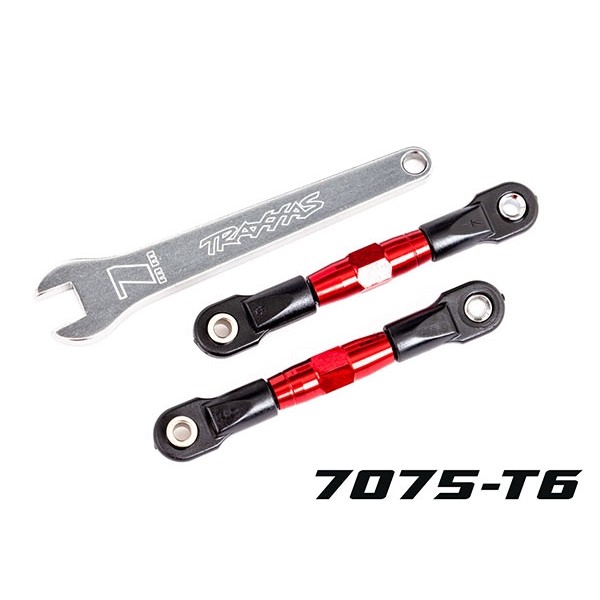 Traxxas Red-Anodized Rear Camber Aluminum Links (2) Plus Aluminum Wrench (1)