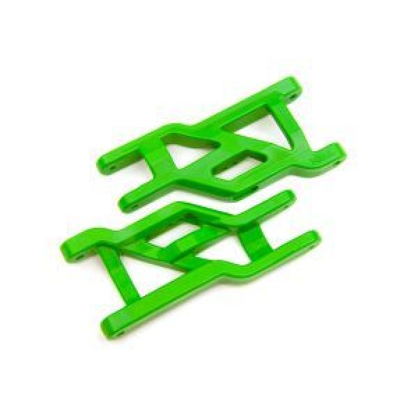 Traxxas Suspension arms, green, front, heavy duty (2)