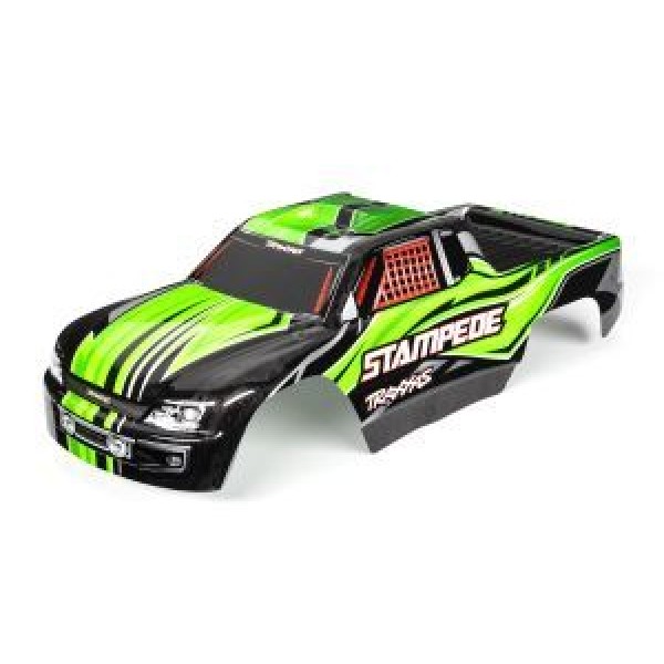 Traxxas Body, Stampede® (also fits Stampede® VXL), green (painted, decals applied)