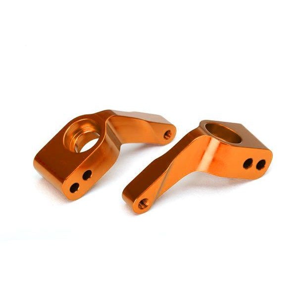 Traxxas Aluminum Stub Axle Carriers, Orange (Rustler/Stampede/Bandit) (2)