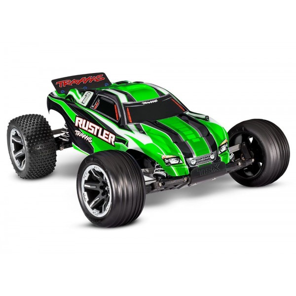 Traxxas RUSTLER: 1/10 SCALE STADIUM TRUCK w/USB-C GREEN