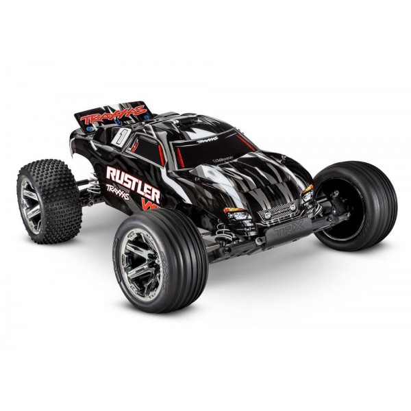 Traxxas Rustler VXL 1/10 2WD Magnum 272R Stadium Truck, Black
