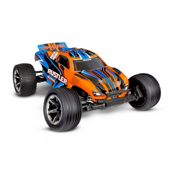 Traxxas Rustler 2WD HD w/USB-C ORNG