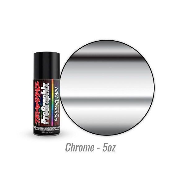 Traxxas Body paint, ProGraphix, chrome (5oz)