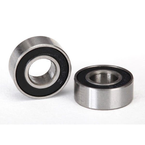 Traxxas Ball bearings, black rubber sealed, 6x13x5mm (2)