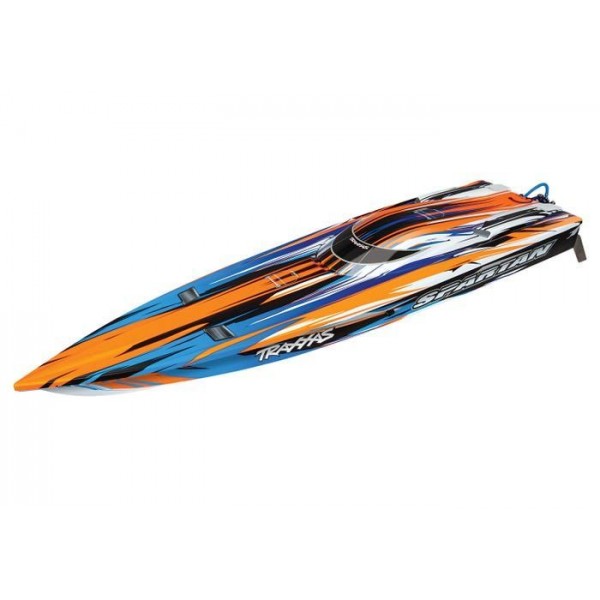 Traxxas SPARTAN 1/10 BRUSHLESS ELECTRIC 36" RACE BOAT, Orange