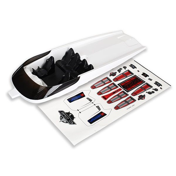 Traxxas DCB M41 Hatch, White (no Graphics) (Fully Assembled)