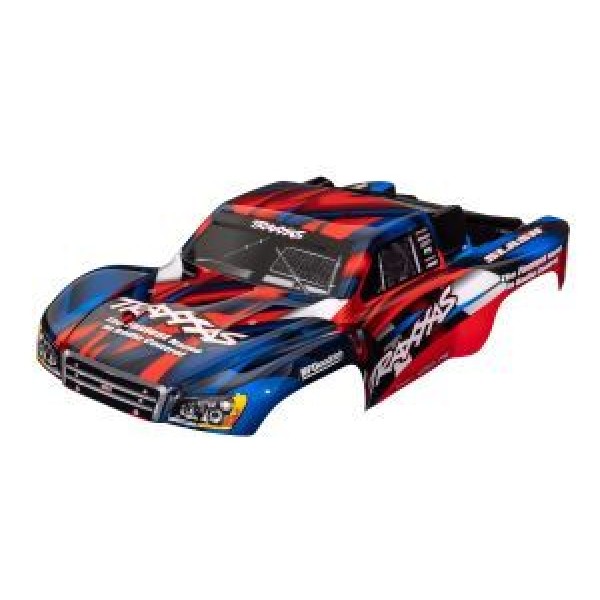 Traxxas Body, Slash 2WD (also fits Slash VXL & Slash 4X4), red & blue (painted, decals applied)