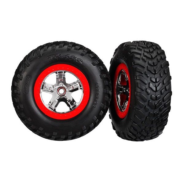 Traxxas 2.2"/3.0" Tires & Wheels, Assembled, Glued (2wd Front)