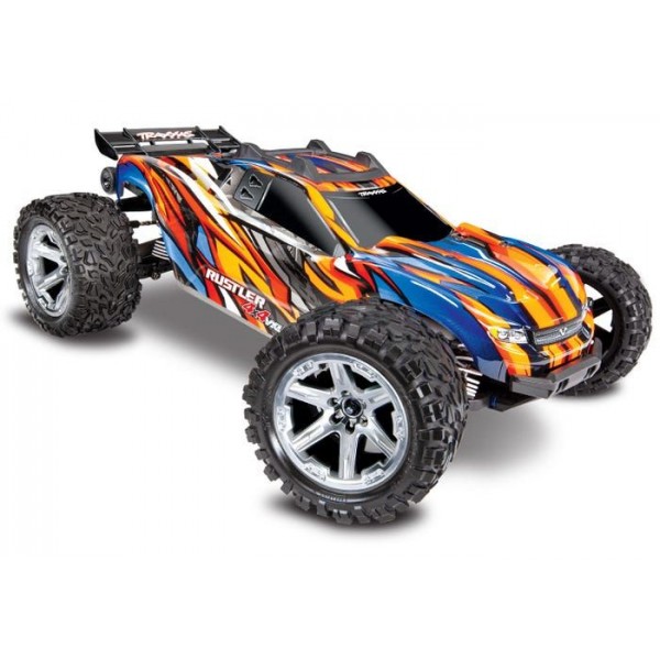 Traxxas Rustler VXL 4X4 Brushless RTR 1/10 Stadium Truck, Orange