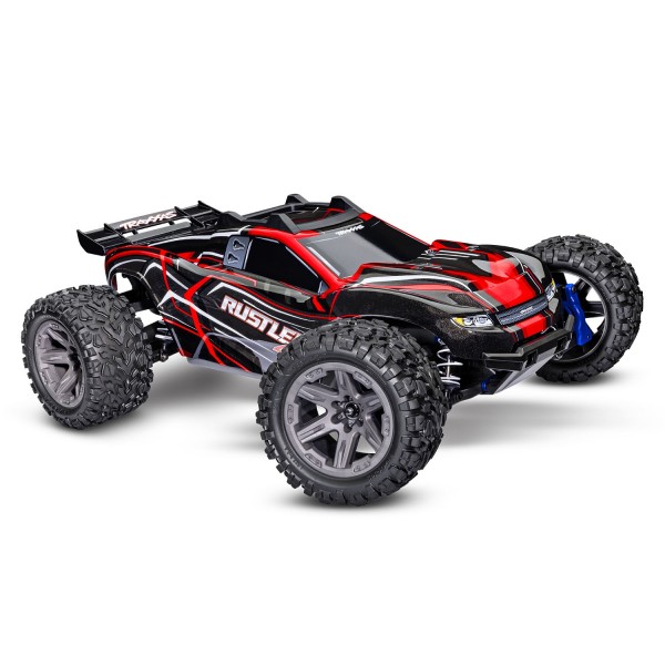 Traxxas Rustler 4x4 BL-2S 1/10 Brushless RTR Stadium Truck, Red