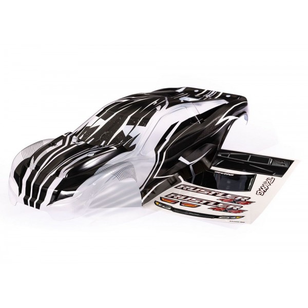 Traxxas Body, Rustler 4X4, ProGraphix (graphics are printed, requires paint & final color application)/ decal sheet