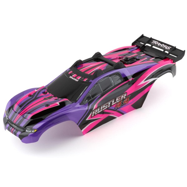 Traxxas Rustler 4X4 with Clipless Mounting, Pink