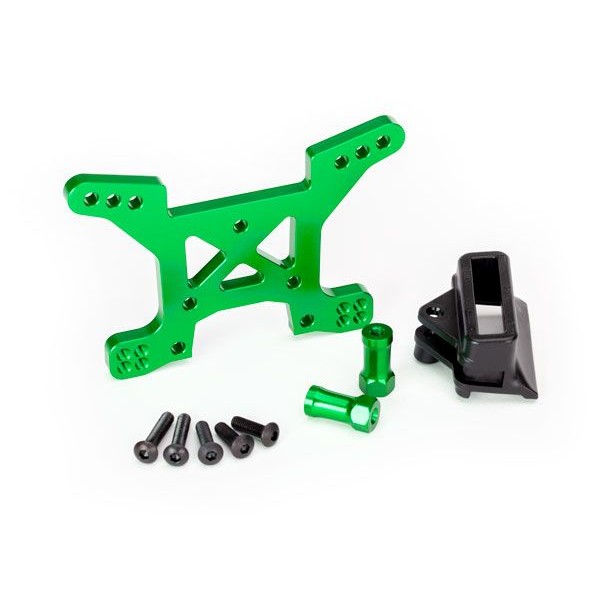 Traxxas Shock Tower, Front, 7075-T6 Aluminum, Green