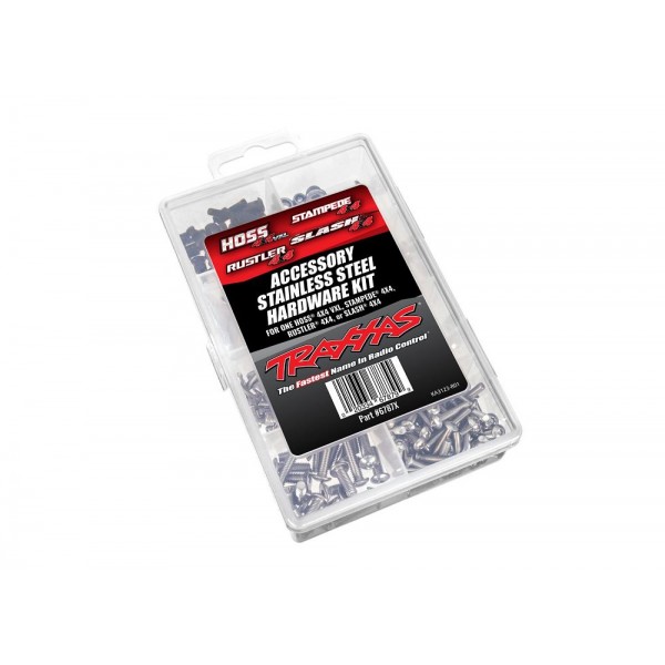 Traxxas HARDWARE KIT STAINLESS 4X4 CMPL