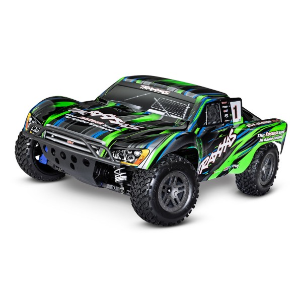 Traxxas Slash 4X4 BL-2s 1/10 4WD Short Course Truck, Green
