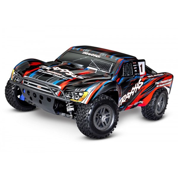 Traxxas Slash 4X4 BL-2S 1/10 4WD Short Course Truck, Red