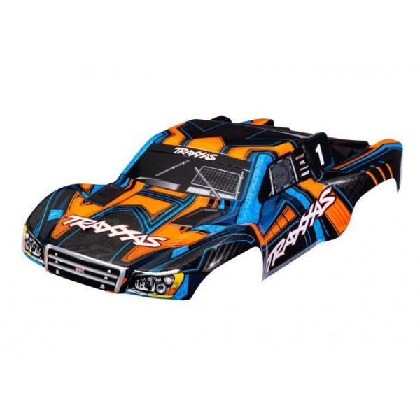 Traxxas Body, Slash 4X4, green & blue(painted, decals applied)
