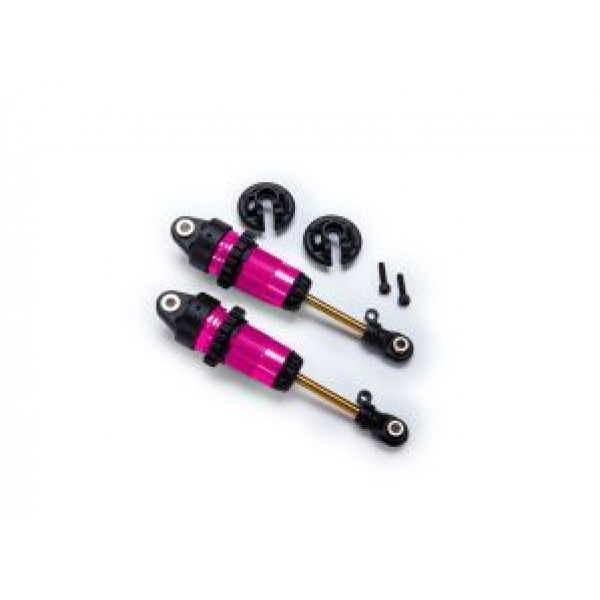 Traxxas Shocks, GTR long pink-anodized, PTFE-coated bodies with TiN shafts (fully assembled, without springs) (2)