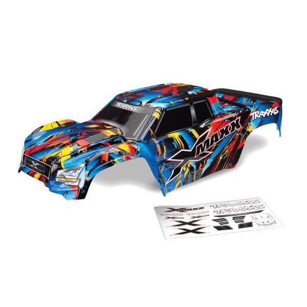 Traxxas Body, X-Maxx, Rock n' Roll (painted, decals applied)