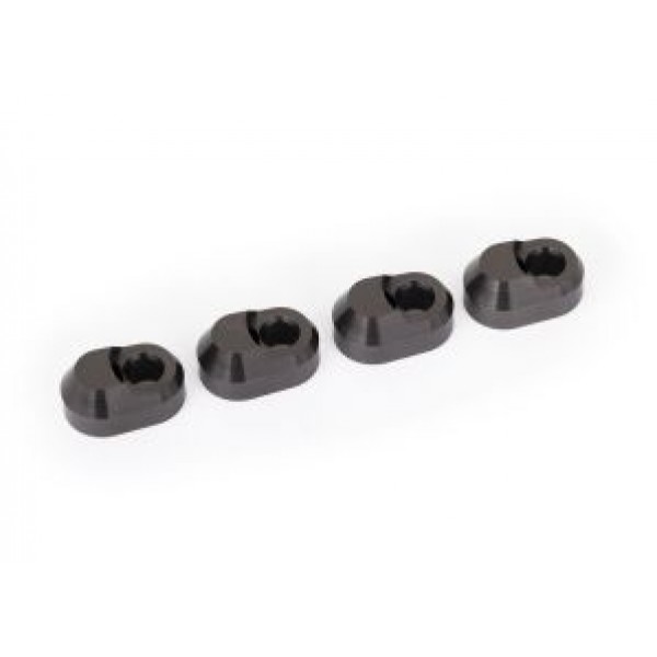 Traxxas Suspension pin retainer, 6061-T6 aluminum (gray-anodized) (4)