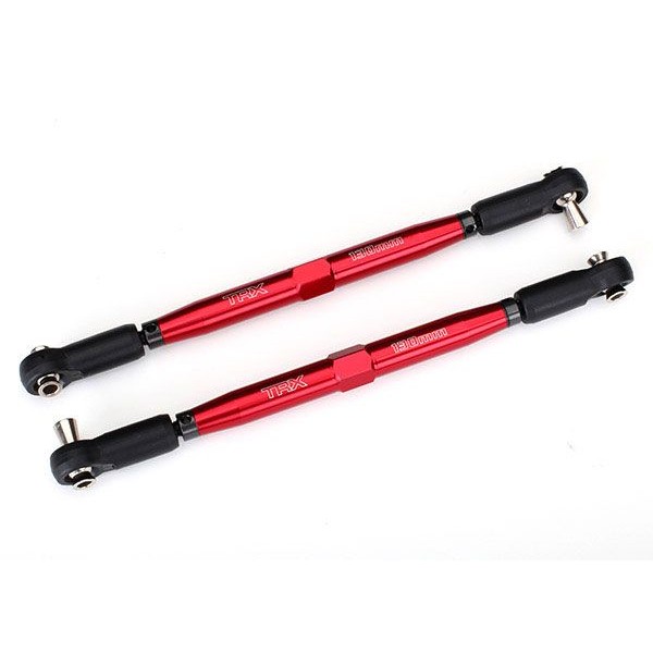 Traxxas Toe links, X-Maxx TUBES, red (2)