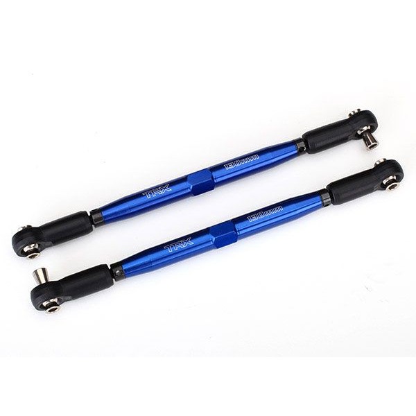 Traxxas Toe links, X-Maxx TUBES, blue (2)