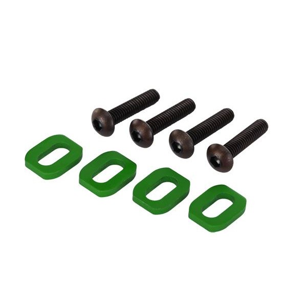 Traxxas Aluminum Washers, Motor Mount, Green (X-Maxx) (4)
