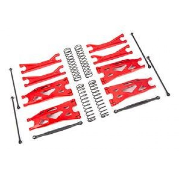 Traxxas Suspension kit, X-Maxx WideMaxx, red
