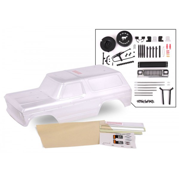 Traxxas BODY 79 BRONCO COMPLETE CLEAR W/ ACCY