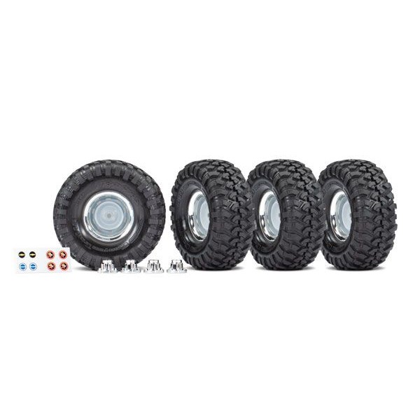Traxxas 1.9" Canyon Trail Tires and Wheels, Assembled, Glued (4)