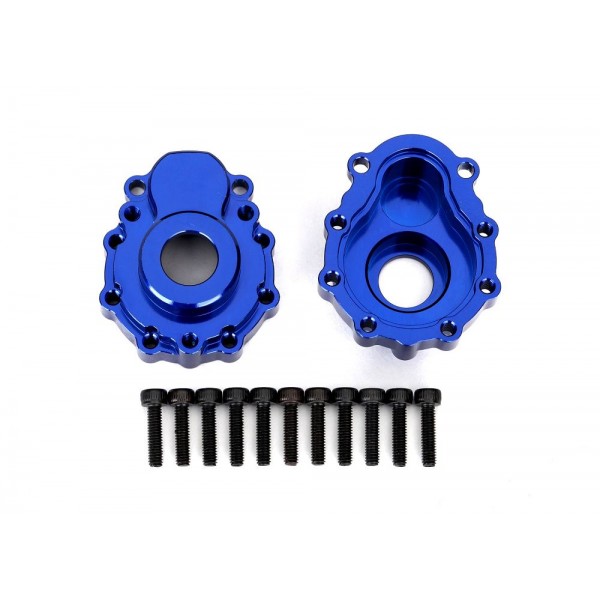 Traxxas Portal Housings, Outer, 6061-T6 Aluminum (Blue-Anodized) (2)