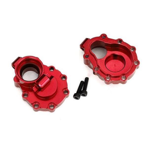 Traxxas Portal housings, inner rear, aluminum, red (2)