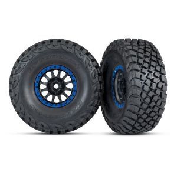 Traxxas T&W METHOD WHL BLK BLU BDLCK