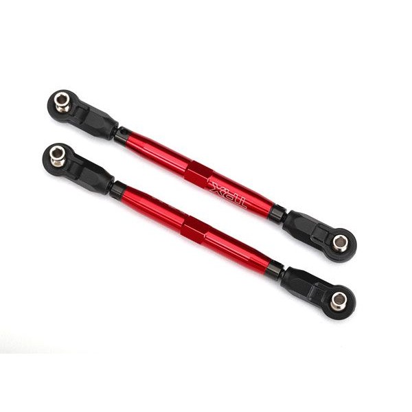 Traxxas Aluminum Front Toe Links, 102mm. Red (Unlimited Desert Racer) (2)